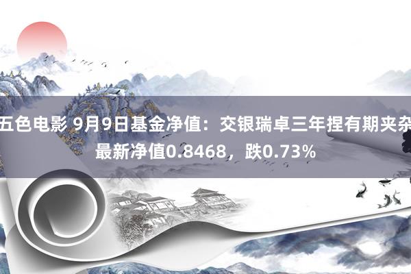 五色电影 9月9日基金净值：交银瑞卓三年捏有期夹杂最新净值0.8468，跌0.73%