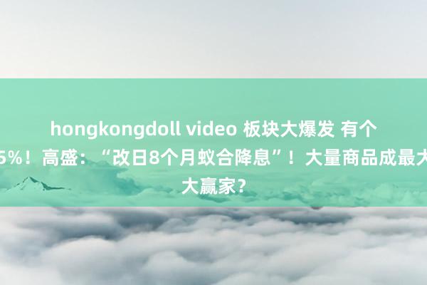 hongkongdoll video 板块大爆发 有个股涨55%！高盛：“改日8个月蚁合降息”！大量商品成最大赢家？