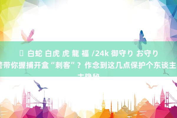 ✨白蛇 白虎 虎 龍 福 /24k 御守り お守り 网警带你握捕开盒“刺客”？作念到这几点保护个东谈主隐秘