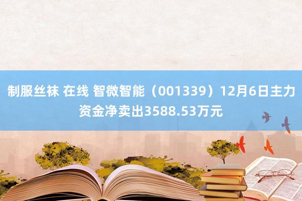 制服丝袜 在线 智微智能（001339）12月6日主力资金净卖出3588.53万元