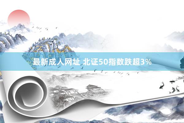 最新成人网址 北证50指数跌超3%