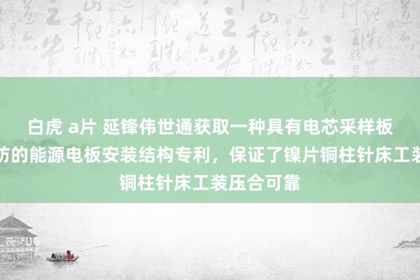 白虎 a片 延锋伟世通获取一种具有电芯采样板热插拔驻防的能源电板安装结构专利，保证了镍片铜柱针床工装压合可靠