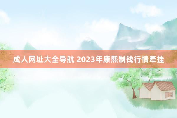 成人网址大全导航 2023年康熙制钱行情牵挂